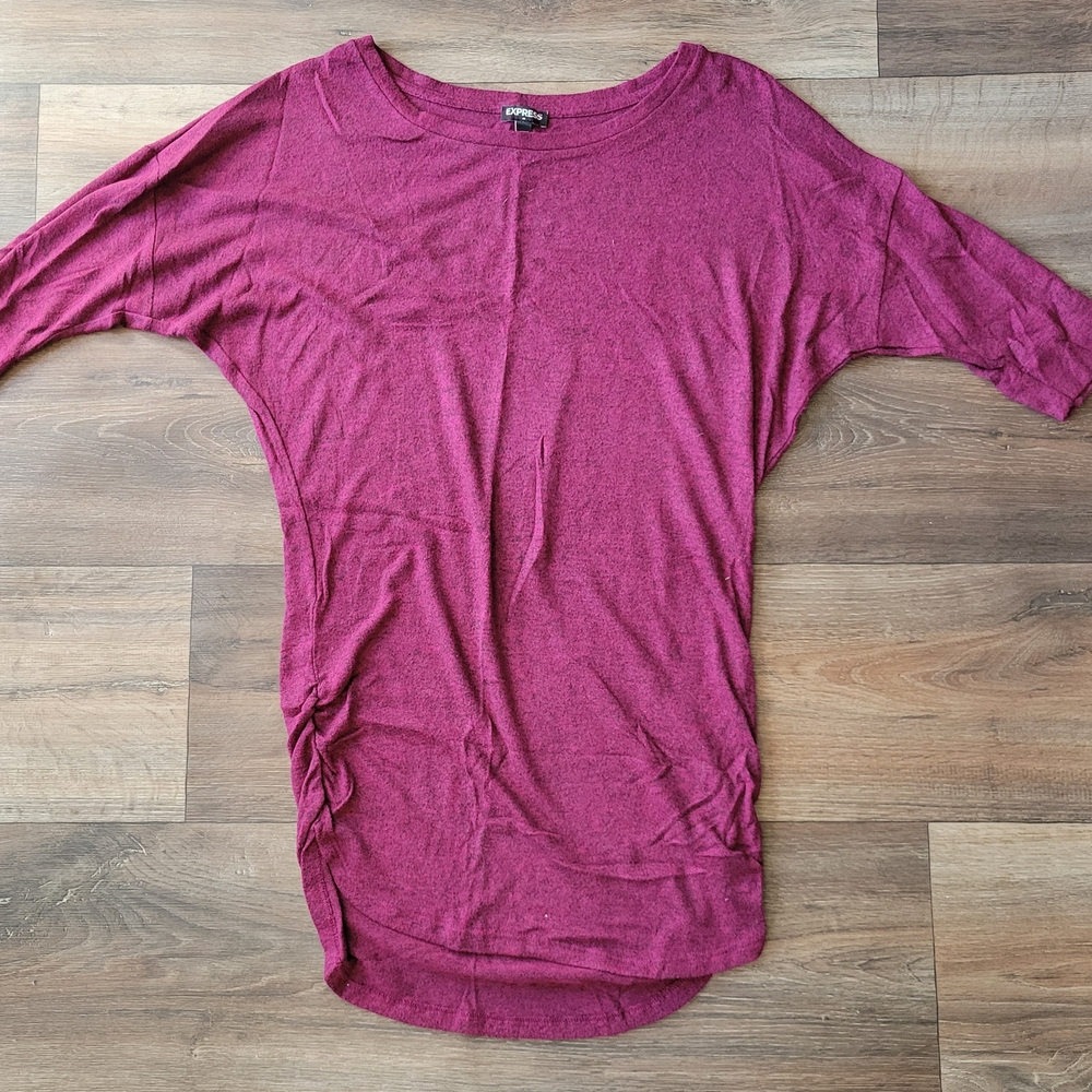 Express Women's Maroon Sweater Dress